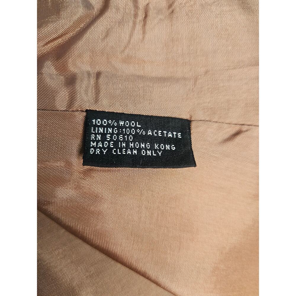 Nolan Miller Taupe Blush Beaded Jacket Sz 6 Embroidered Lined Vintage - Picture 11 of 11